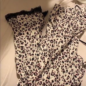 Leopard print PJ pants